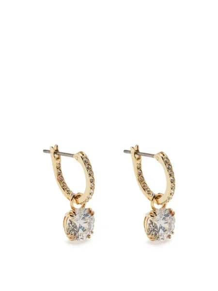 Cercei Swarovski auriu