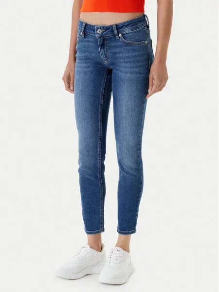 HUGO Jeansy Garuka_B Skinny Fit niebieski