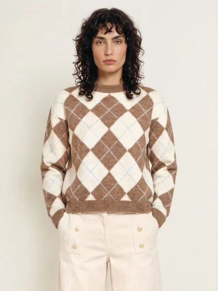 Claudie Pierlot Sweter beige beżowy