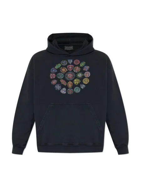 Bluza z kapturem Balenciaga czarna