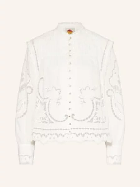 Halenka Farm Rio s dírami bílá