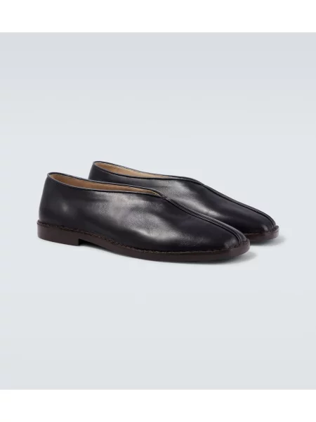 Pantofi loafer Lemaire din piele slip-on negru