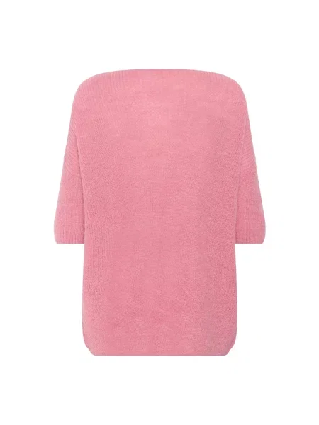 Sweter Soaked In Luxury wełniany różowy
