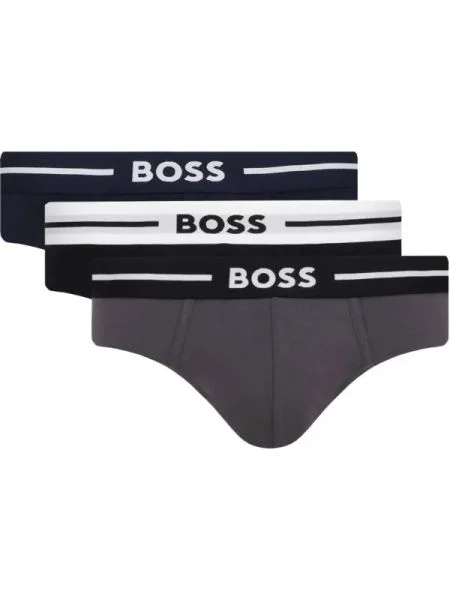 BOSS BLACK Chiloți slipi HipBr 3P Bold negru