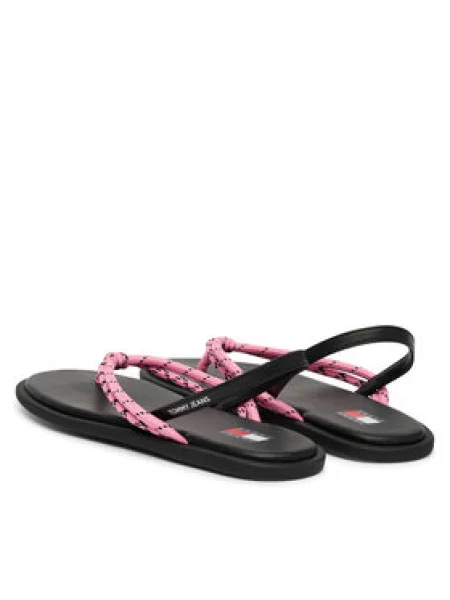 Tommy Jeans Sandále Tjw Casual Rope Sandal ružová