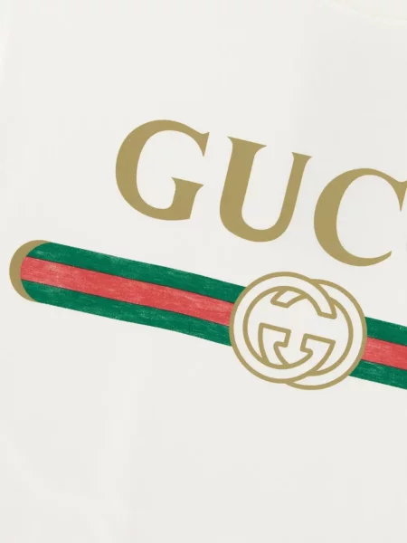 Tricou Gucci cu imagine alb