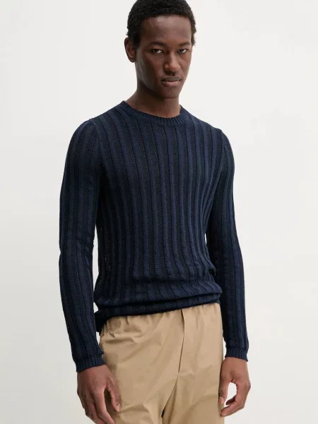 Pulover BARENA VENEZIA Camicia Mola za muškarce tamno lagani plava