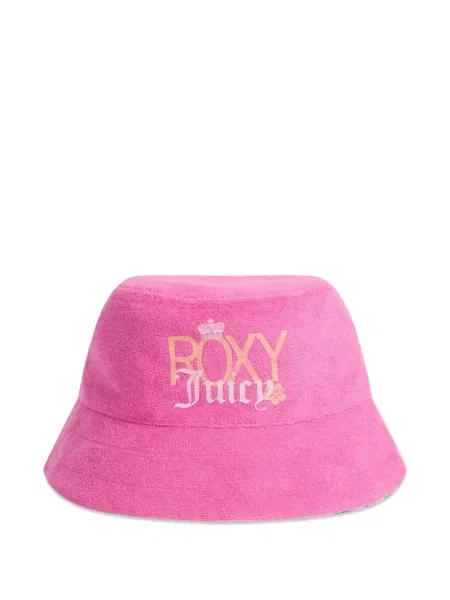 Reversibil pălărie Juicy Couture cu autograf roz