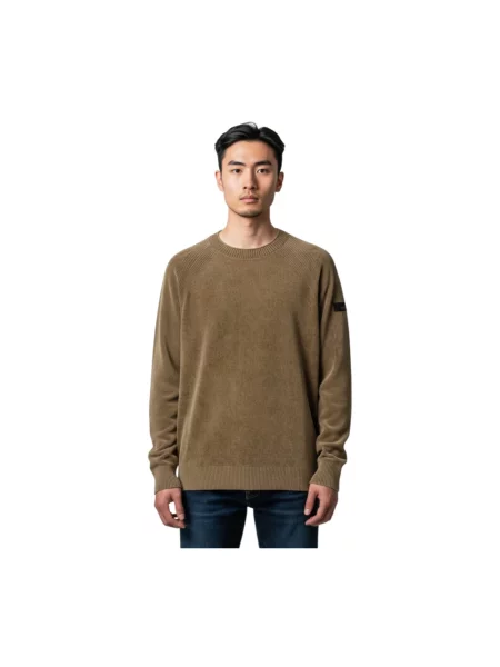 Dzianinowy sweter Rrd zielony