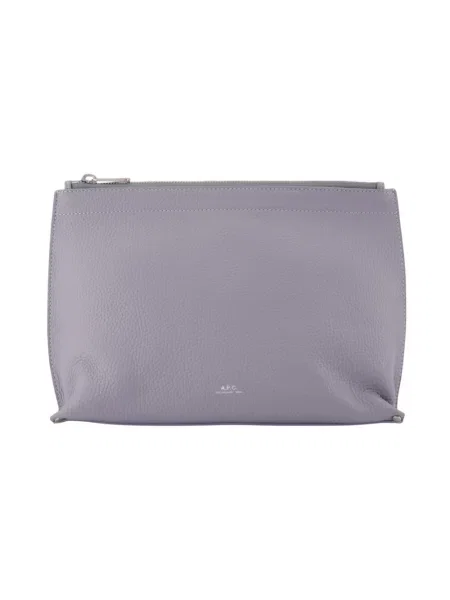 Kosmetyczka A.p.c. skórzana fioletowa