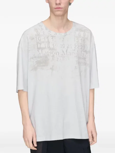 Tricou Maison Margiela cu imagine gri