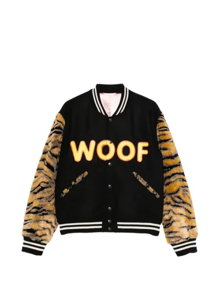 Geacă Kenzo cu imagine cu dungi de tigru negru