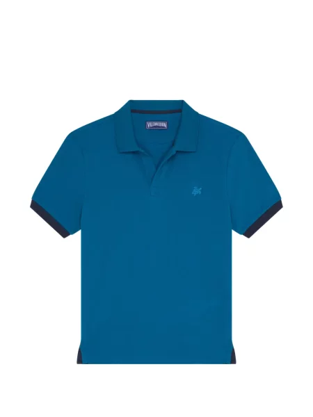 Polotričko Vilebrequin s výšivkou modré