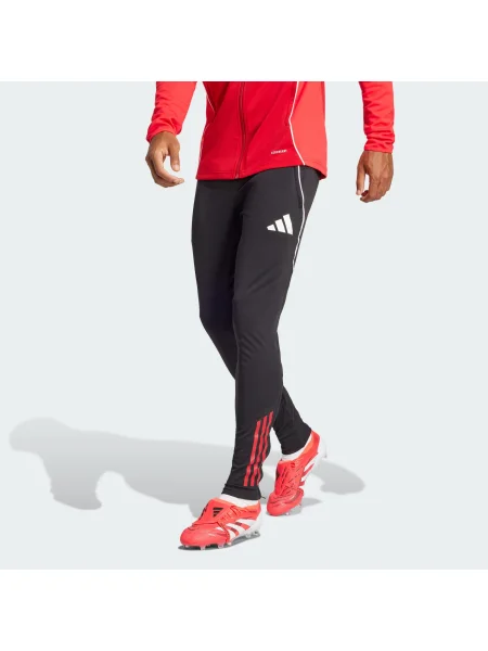 ADIDAS PERFORMANCE Športové nohavice Tiro červená / čierna biela