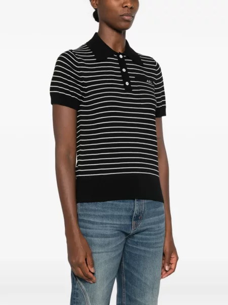 Scurt tricou polo A.p.c. negru