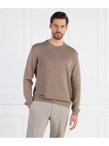 Joop! Pulover Mendor | cu adaos de in bej