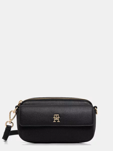 TOMMY HILFIGER Geantă de umăr negru