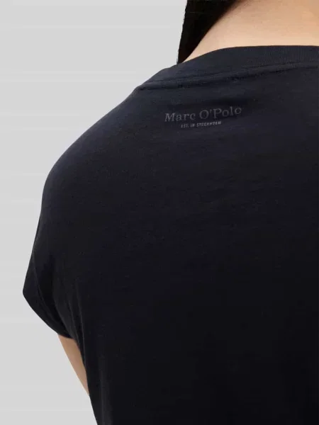 Męski t-shirt o kroju regular fit z czystej bawełny Marc O'polo granatowa