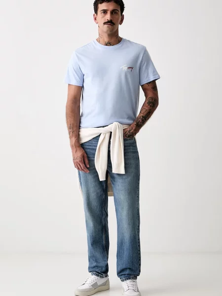 Tommy Jeans relaxed fit traperice za muškarce plava