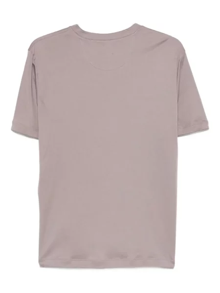 Tricou Eleventy cu decolteu în V roz