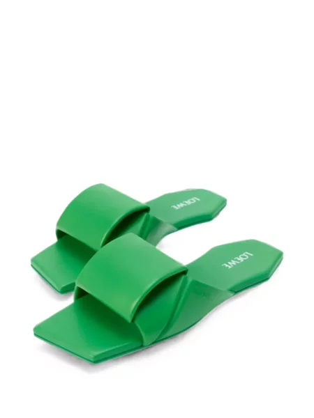 Sandale Loewe fără toc verde