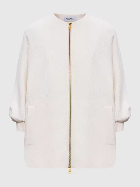 Куртка CIRINO з вовни та кашеміру Max Mara біла