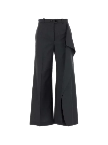 Παντελόνι Jil Sander με βολάν γκρι