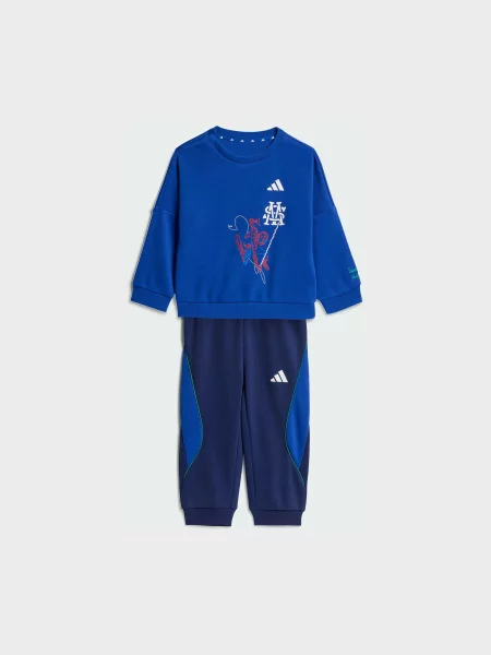 Дитячий Спортивний костюм adidas комбінований верх синій