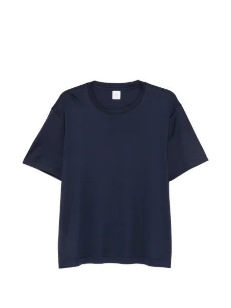 Scurt tricou Eleventy cu decolteu rotund albastru