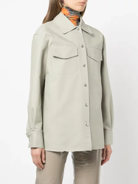 Geacă cămașă Off-white alb