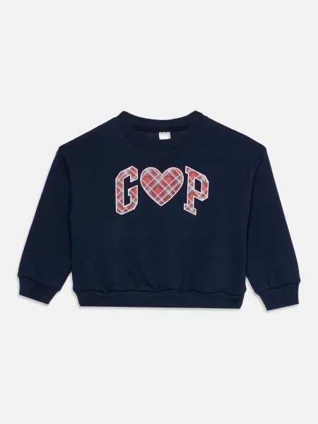 GAP Sweater majica mornarsko plava / crvena / karmin crvena bijela
