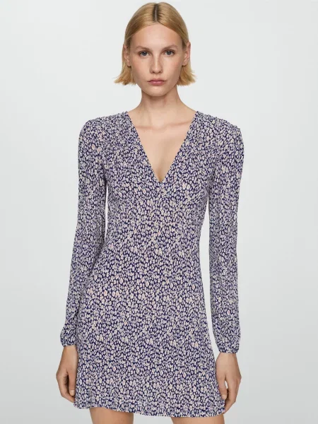 Платье мини Mango синее