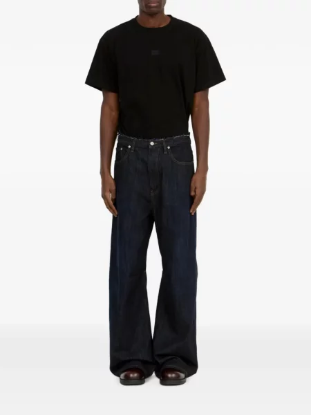 Široke traperice Mm6 Maison Margiela plava