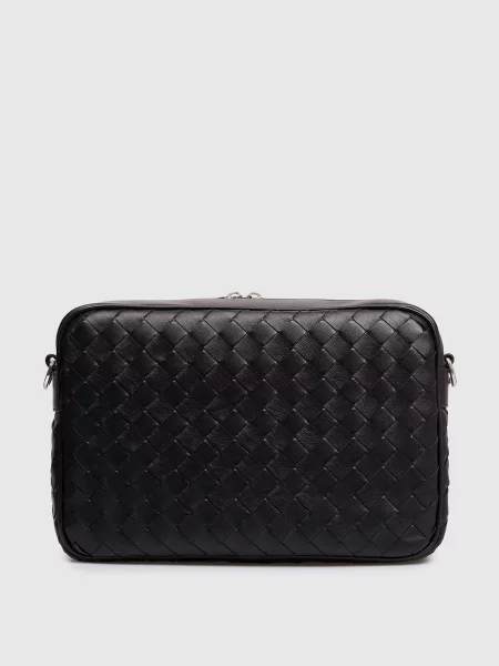 Кожаная сумка Bottega Veneta черная