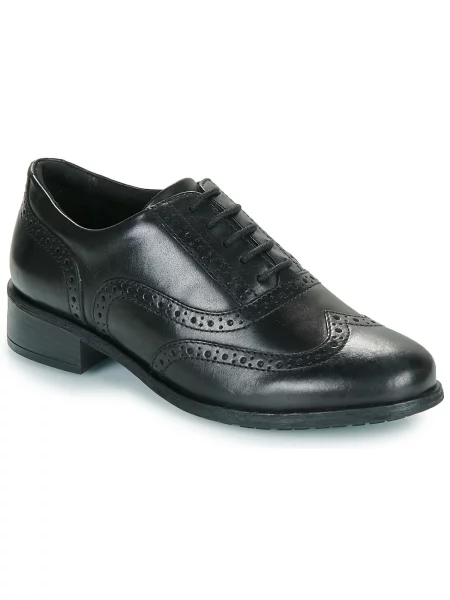 Nizki čevlji Clarks z vezalkami črna