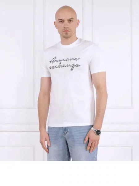 Armani Exchange Tricou alb