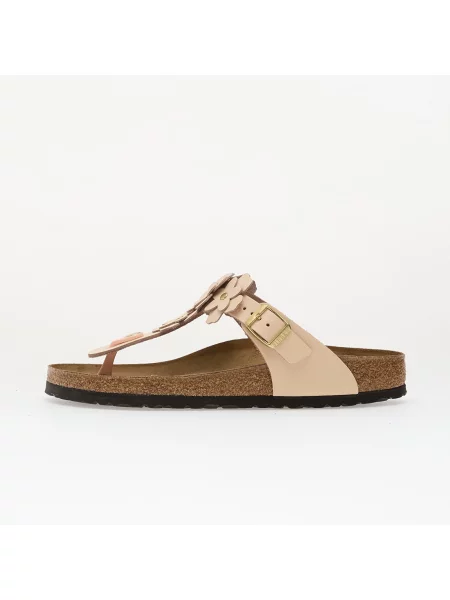 Virágos bőr vietnámi papucs Birkenstock rózsaszín