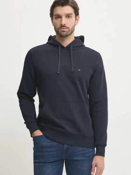 Majica Tommy Hilfiger s kapuco modra