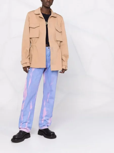Geacă Off-white cu imagine alb