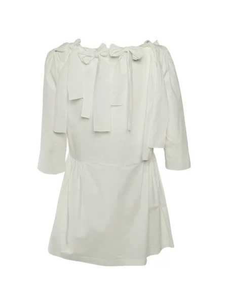 Bluză Boutique Moschino cu funde alb