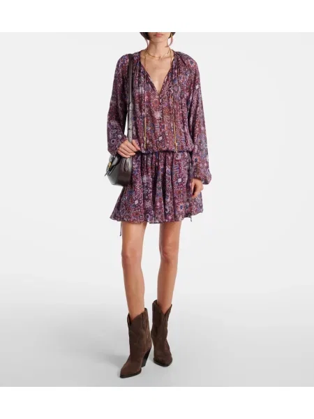 Rochie Marant Etoile cu model floral violet