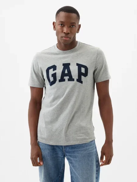 GAP Tricou bleumarin / deschis gri