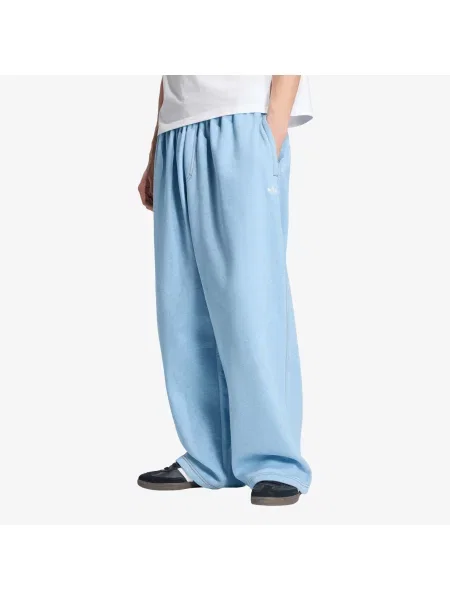Melanžové kalhoty Adidas Originals modré
