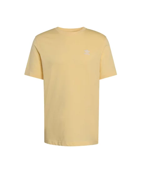 ADIDAS ORIGINALS Marškinėliai Trefoil Essentials šviesiai oranžinė balta