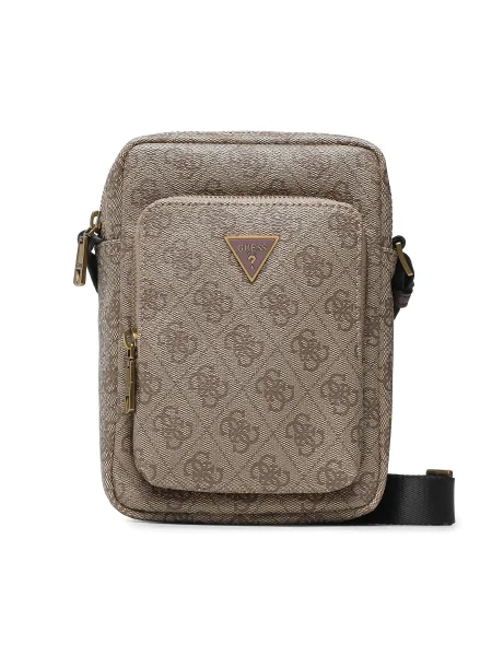 Guess Мъжка чантичка Vezzola Smart HMEVZL бежов