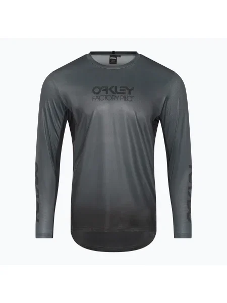 Tricou mânecă lungă Oakley cu gradient negru