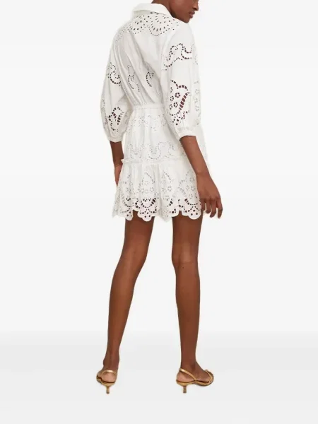 Mini rochie mini Cara Cara de costum mini alb