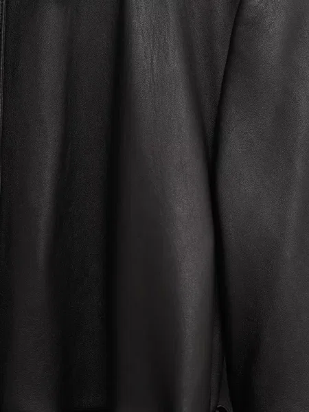 Palton Toteme din piele negru