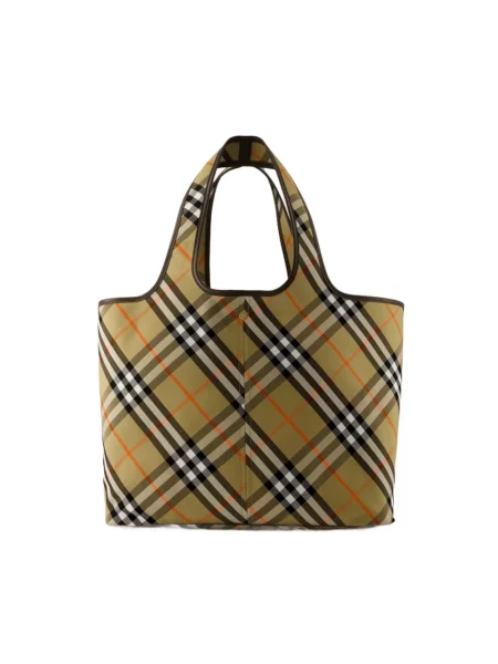 Torebka Burberry w kratę beżowa