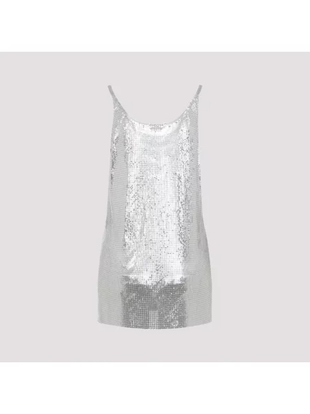 Top Paco Rabanne z siateczki szary